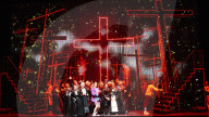 Dress rehearsal of Leonard Bernstein's Candide Welsh National Opera, Wales Millennium Centre, Cardiff, Wales.