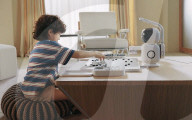 Board game-playing AI-equipped robot 