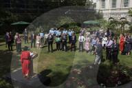Johnny Mercer and Akshata Murty attend Armed Forces reception