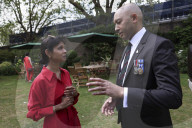 Johnny Mercer and Akshata Murty attend Armed Forces reception