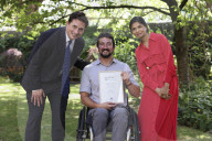 Johnny Mercer and Akshata Murty attend Armed Forces reception