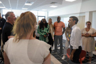 Prime Minister Rishi Sunak speaks at a PM Connect in IKEA