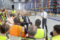 Prime Minister Rishi Sunak speaks at a PM Connect in IKEA