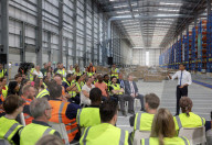 Prime Minister Rishi Sunak speaks at a PM Connect in IKEA