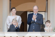 ROYALS - Fürst Albert II. von Monaco, Prinzessin Charlene und ihre Kinder an der Feier des traditionellen Johannisfestes