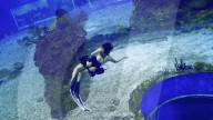 Hands-free underwater thrusters to propel scuba divers.                          