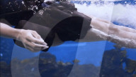 Hands-free underwater thrusters to propel scuba divers.                          