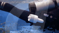 Hands-free underwater thrusters to propel scuba divers.                          