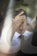 NEWS - Emmanuel Macron bei einem Besuch in der Grundschule Saint Andre La Castellane in Marseille