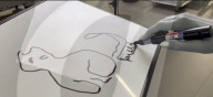 Advanced robot reveals arty new                 