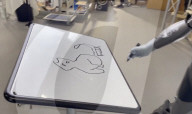 Advanced robot reveals arty new                 