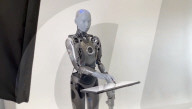 Advanced robot reveals arty new                 