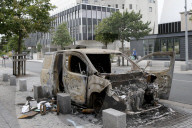 NEWS - Schäden nach der vierten Nacht der Gewalt an verschiedenen Orten im Grossraum Lyon