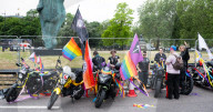 Pride in London parade, Park Lane to Trafalgar Square, London, UK.