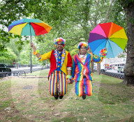Pride in London parade, Park Lane to Trafalgar Square, London, UK.