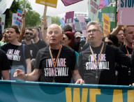 Pride in London parade, Park Lane to Trafalgar Square, London, UK.