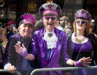 Pride in London parade, Park Lane to Trafalgar Square, London, UK.