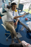 Prime Minister Rishi Sunak speaks to Test Match Special at Lord's