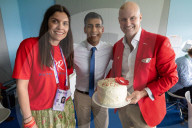 Prime Minister Rishi Sunak speaks to Test Match Special at Lord's