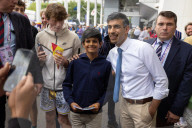 Prime Minister Rishi Sunak speaks to Test Match Special at Lord's