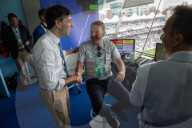 Prime Minister Rishi Sunak speaks to Test Match Special at Lord's