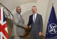 The Foreign Secretary James Cleverly Visits Brussels