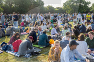 AELTC Championships Tennis queues, Wimbledon, London, UK.