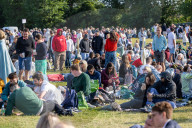AELTC Championships Tennis queues, Wimbledon, London, UK.