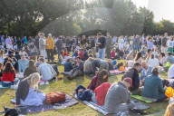 AELTC Championships Tennis queues, Wimbledon, London, UK.