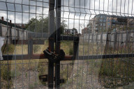 'Most of our children live in flats': London park boarded up by developers