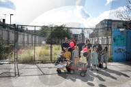 'Most of our children live in flats': London park boarded up by developers