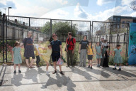 'Most of our children live in flats': London park boarded up by developers