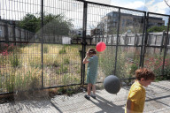 'Most of our children live in flats': London park boarded up by developers