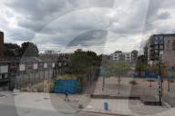 'Most of our children live in flats': London park boarded up by developers