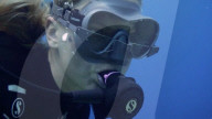 Underwater reading glasses bring the deep into focus.              