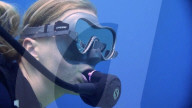 Underwater reading glasses bring the deep into focus.              