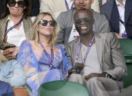 PEOPLE - Seal und Laura Strayer beobachten Djokovic am dritten Tag in Wimbledon