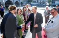 HRH The Duke of Edinburgh opens Fusebox, a new creative space for young people in Kingston at FUSEBOX, Kingston upon Thames, UK.