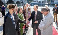 HRH The Duke of Edinburgh opens Fusebox, a new creative space for young people in Kingston at FUSEBOX, Kingston upon Thames, UK.