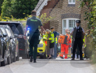 Car crashes into school in Wimbledon Common, London, UK.