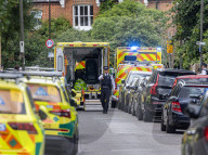 Car crashes into school in Wimbledon Common, London, UK.