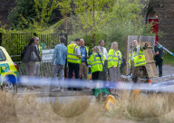Car crashes into school in Wimbledon Common, London, UK.
