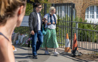 Car crashes into school in Wimbledon Common in London, UK.
