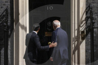 U.S. President Joe Biden Visits No10 Downing Street in London, UK.