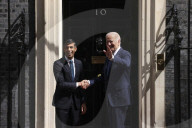 U.S. President Joe Biden Visits No10 Downing Street in London, UK.