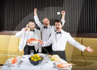 Faulty Towers The Dining Experience - celebrates their 15th Anniversary in UK at The President Hotel, London, UK.
12th July 2023 
Press photocall