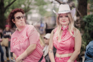 It's a Barbie world: film fans queue for London premiere