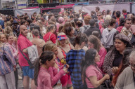 It's a Barbie world: film fans queue for London premiere