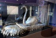 Barnard Castle toasts its famous silver swan as museum seeks money for repair
