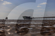 Grade II listed 163 year old Southport pier the oldest iron and the second longest pier in the UK.